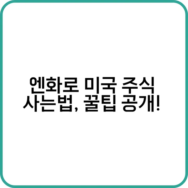 미국 주식 매수법 총정리